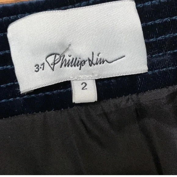 🎲PHILLIP LIM velvet & metallic mini skirt - Picture 7 of 14